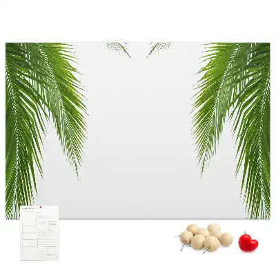 Palm leaf nature cork memo board