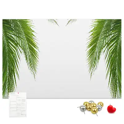 Palm leaf nature cork memo board