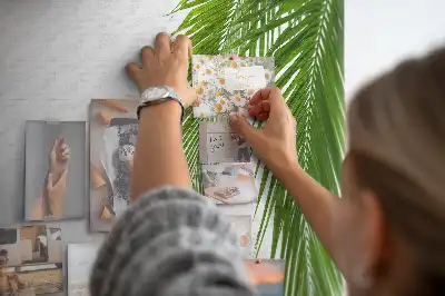 Palm leaf nature cork memo board