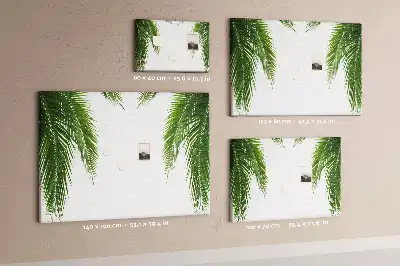 Palm leaf nature cork memo board
