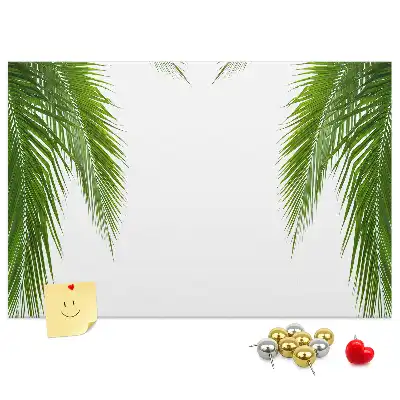 Palm leaf nature cork memo board
