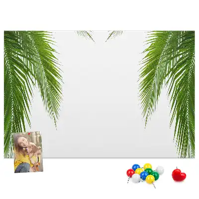 Palm leaf nature cork memo board