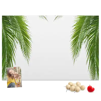 Palm leaf nature cork memo board