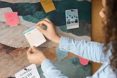 Printed Cork Memo Board Landscape abstraction
