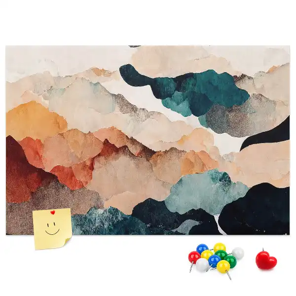 Landscape Art Printed Cork Board