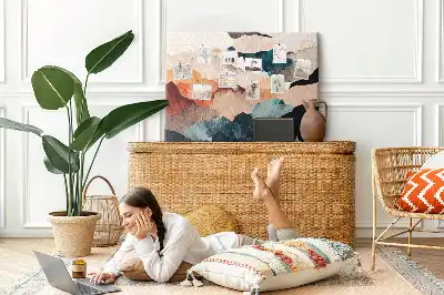 Landscape Art Printed Cork Board