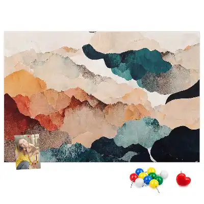 Landscape Art Printed Cork Board