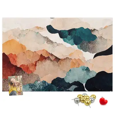 Landscape Art Printed Cork Board