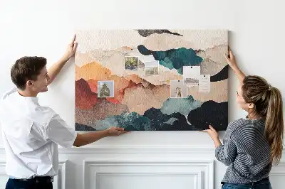Landscape Art Printed Cork Board