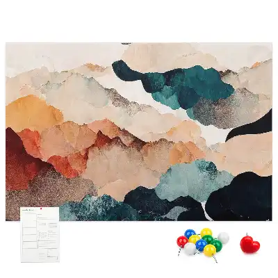 Printed Cork Board Landscape art