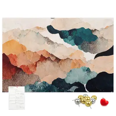 Landscape Art Printed Cork Board