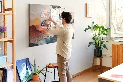 Printed Cork Board Landscape art