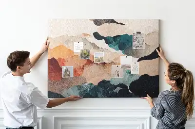 Printed Cork Board Landscape art