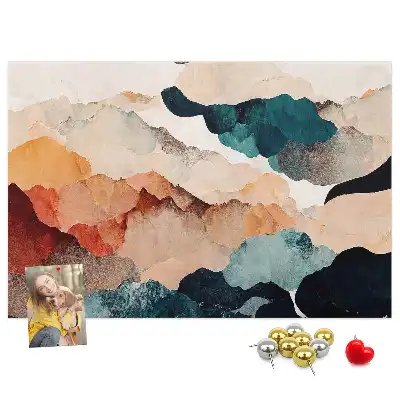 Landscape Art Printed Cork Board