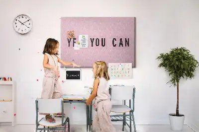 Yes You Can Printed Cork Board