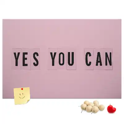 Yes You Can Printed Cork Board