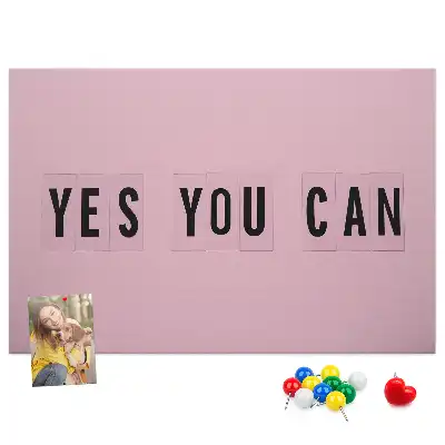 Yes You Can Printed Cork Board