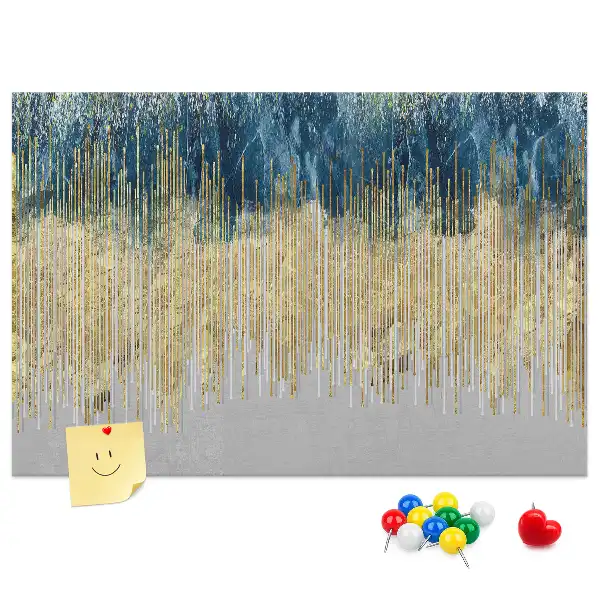 Printed decorative pattern cork memo board