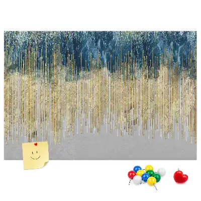 Printed decorative pattern cork memo board