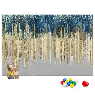 Printed decorative pattern cork memo board