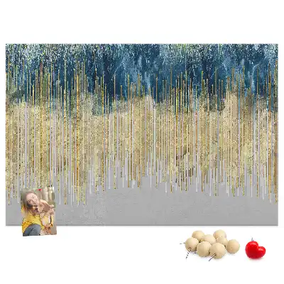 Printed decorative pattern cork memo board