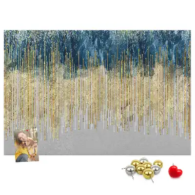 Printed decorative pattern cork memo board