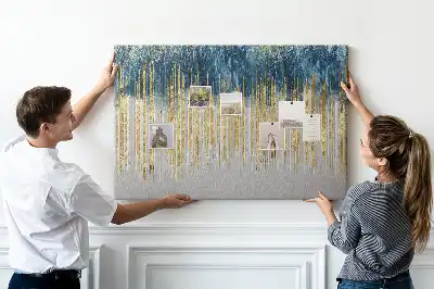 Printed decorative pattern cork memo board