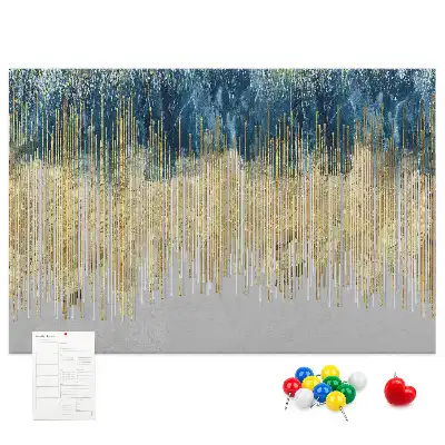Printed decorative pattern cork memo board