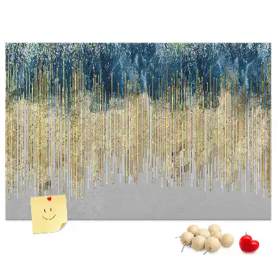 Printed decorative pattern cork memo board