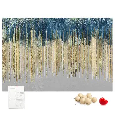 Printed decorative pattern cork memo board