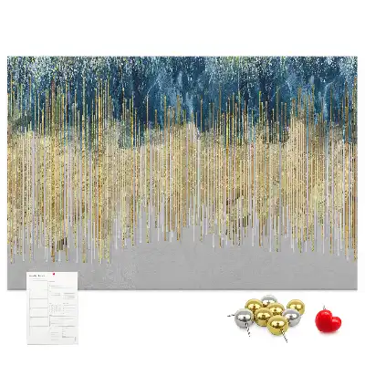 Printed decorative pattern cork memo board