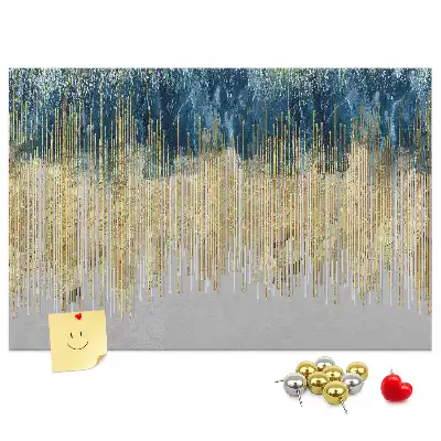 Printed decorative pattern cork memo board