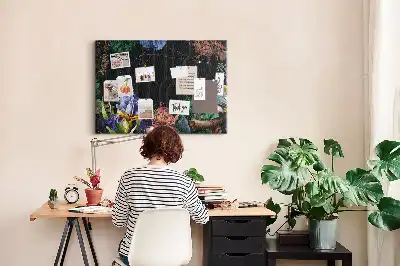 Printed Cork Memo Board Nature frame