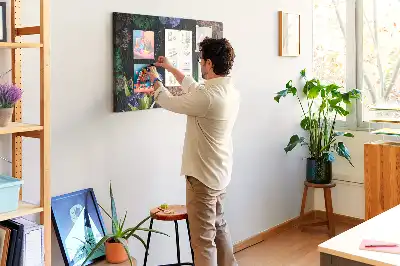 Printed Cork Memo Board Nature frame