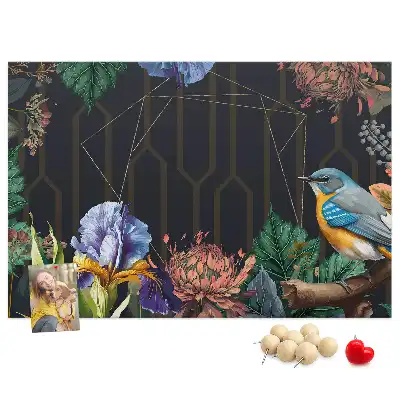Printed Cork Memo Board with Nature Frame