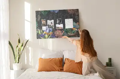 Printed Cork Memo Board Nature frame