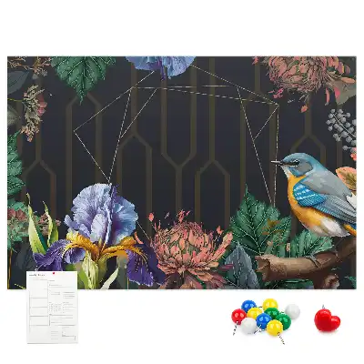 Printed Cork Memo Board with Nature Frame