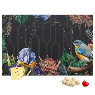 Printed Cork Memo Board with Nature Frame