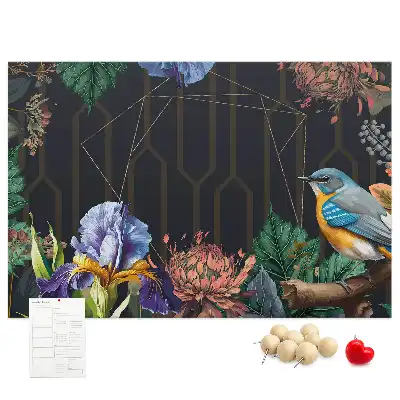Printed Cork Memo Board Nature frame
