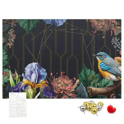 Printed Cork Memo Board Nature frame