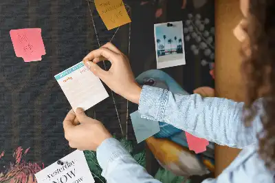 Printed Cork Memo Board Nature frame