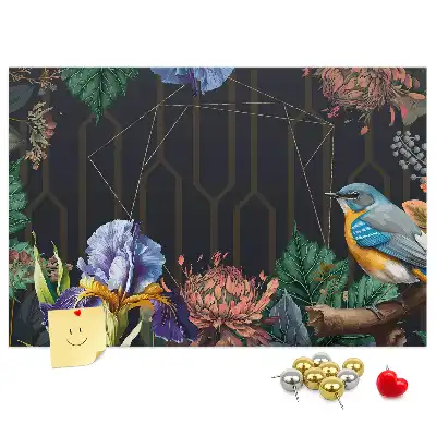 Printed Cork Memo Board Nature frame