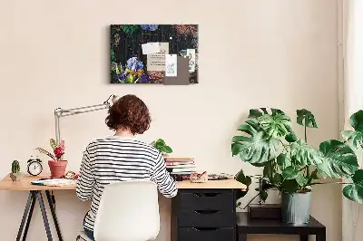 Printed Cork Memo Board Nature frame