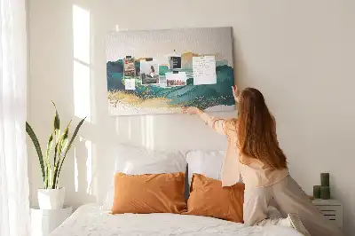 Printed Cork Board Mountain landscape