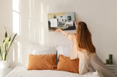Printed Cork Memo Board Abstract landscape