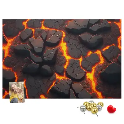 Volcanic lava cork memo board