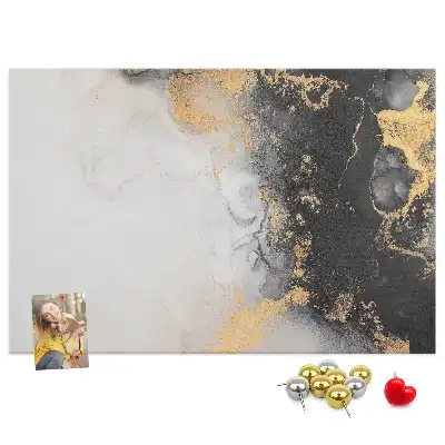Marble Art Printed Cork Board