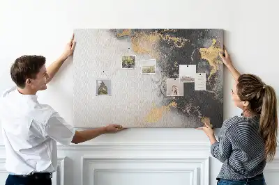 Marble Art Printed Cork Board