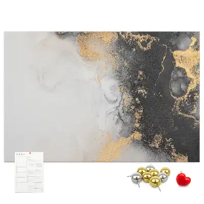 Marble Art Printed Cork Board
