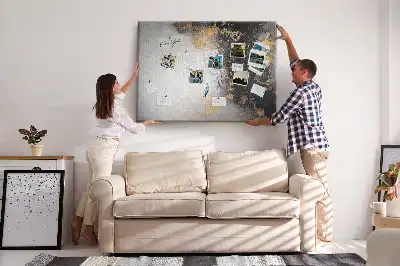 Marble Art Printed Cork Board